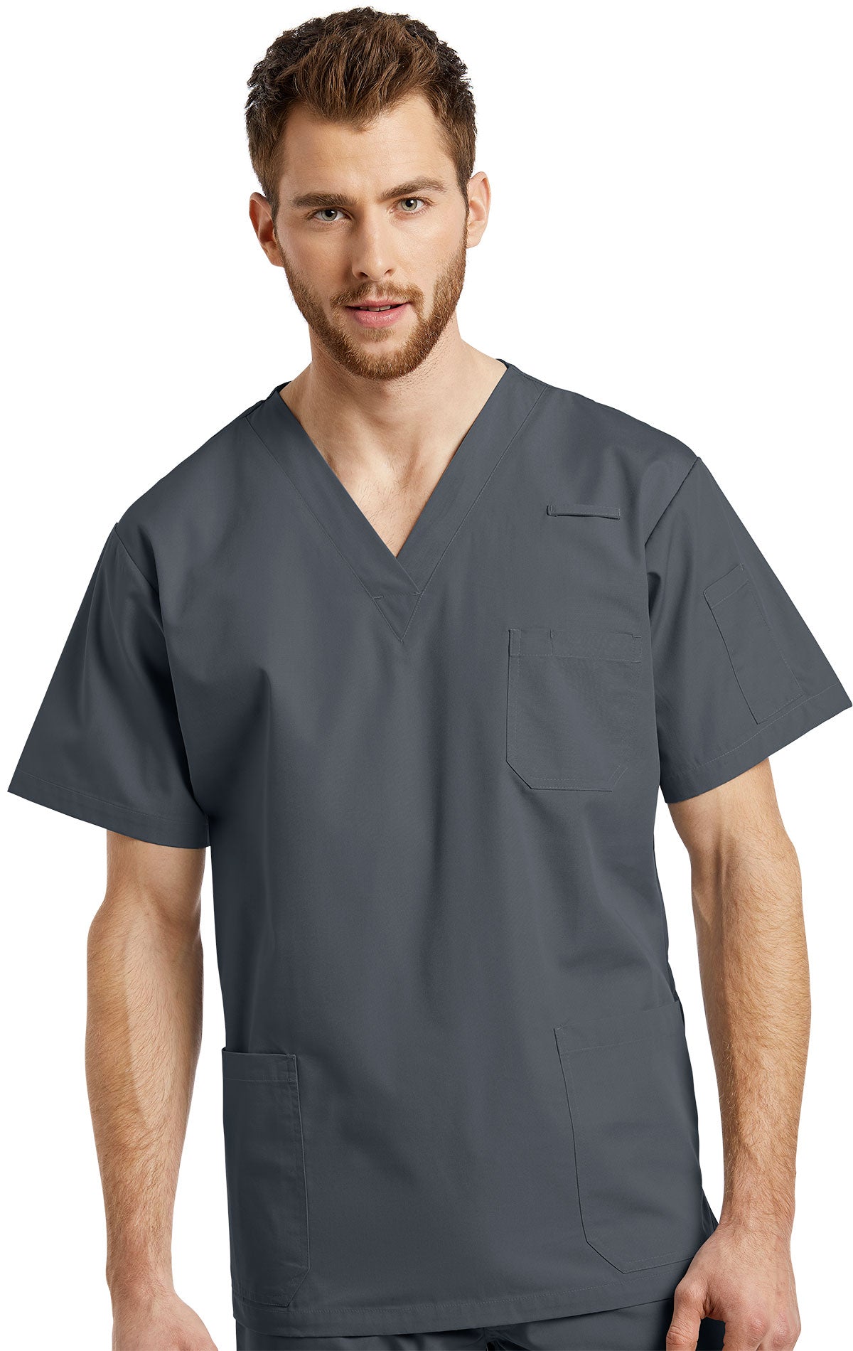 White Cross Men's Three-Pocket V-Neck Scrub Top Style #2262 – Scrub Zone