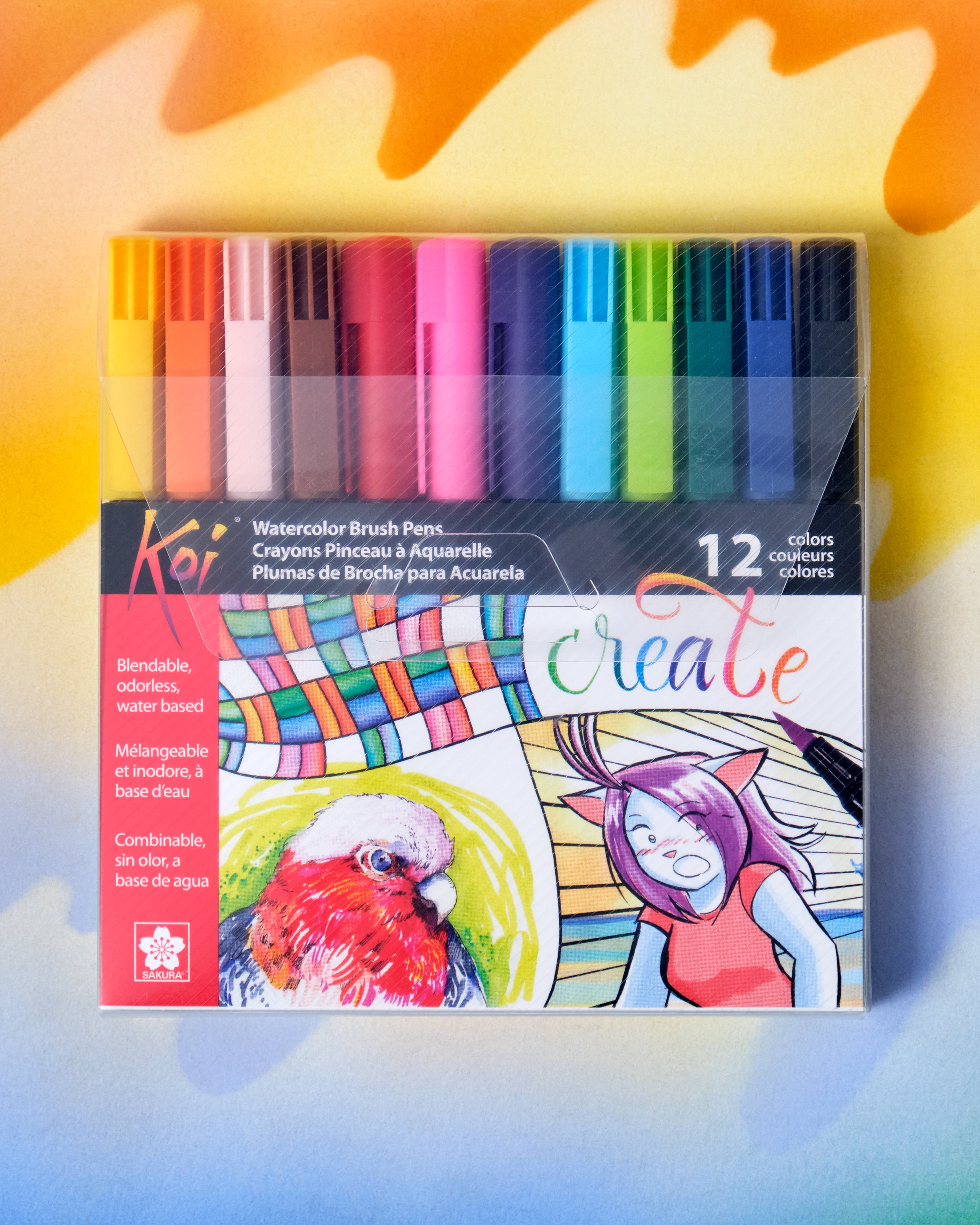 Koi Coloring Brush Pen Set 12 –