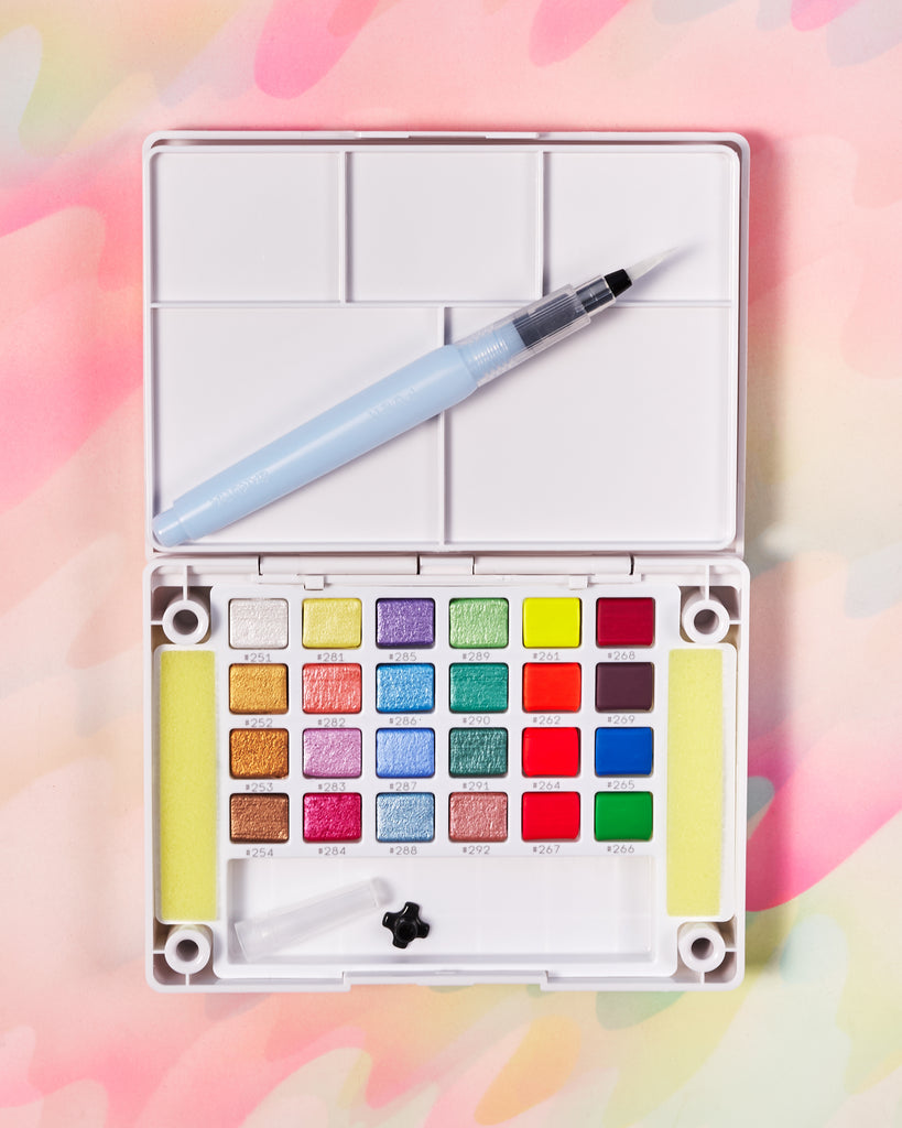 Sakura Koi Pan Watercolor Set of 24 – Crush