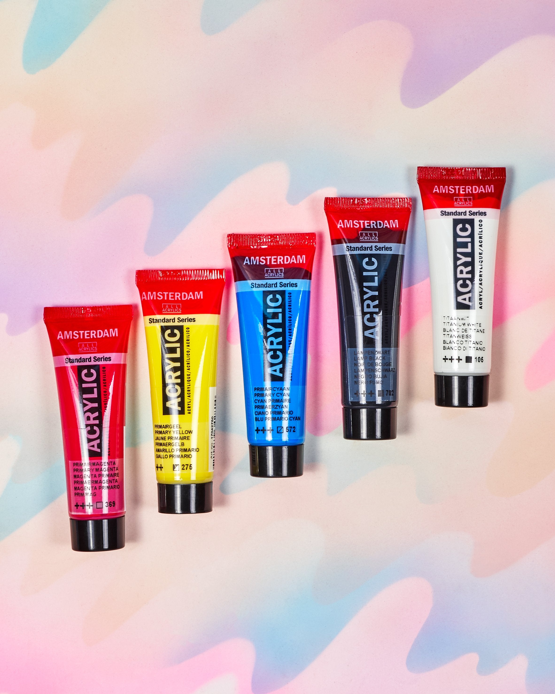 Touch Palette Acrylic Set of 5 - Primary