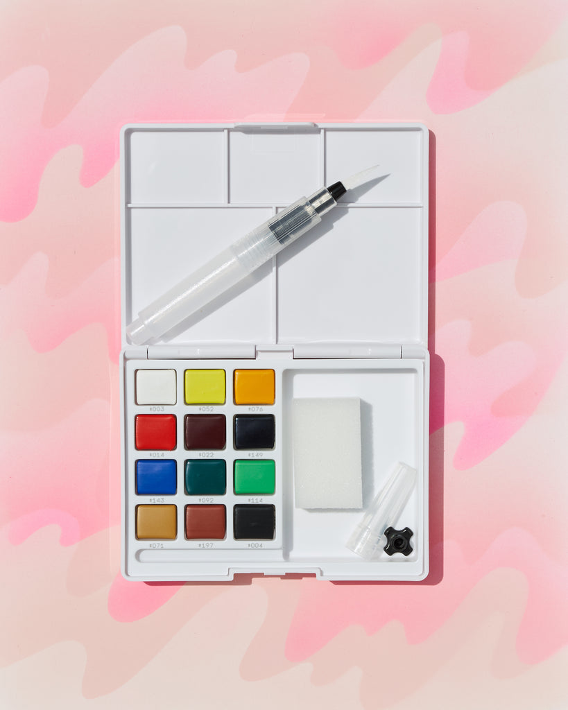 Sakura KOI Japanese Artists Watercolour Paints Set 12 24 30 36 48 60 72  Pans Box