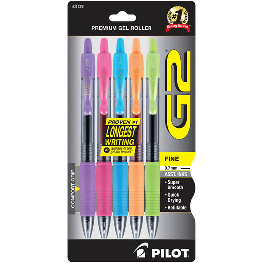 Pilot G2 Gel Pens, Metallic Ink - 5 Pack – Defined Life - Official Store of  the Define My Day™ Planner