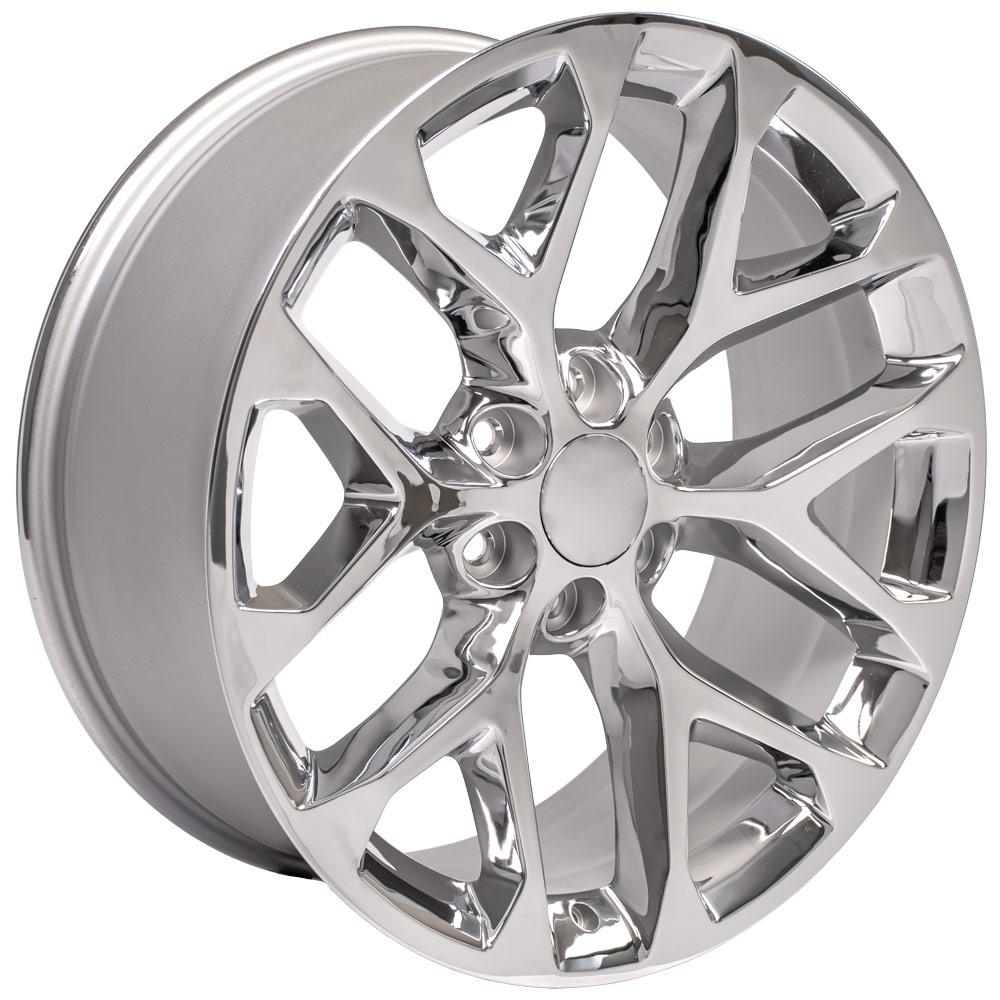 20 Fits Gmc Sierra Snowflake Style Replica Wheel Chrome 20x9