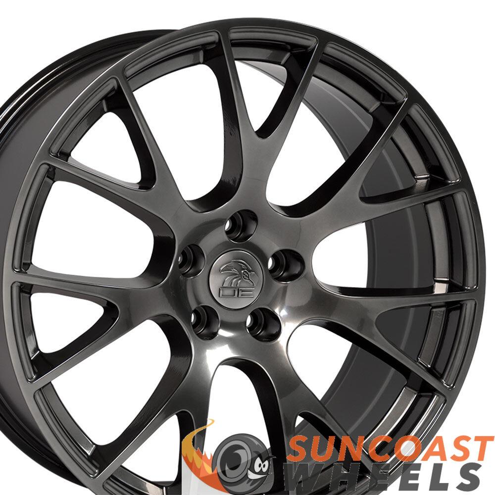 Dodge Srt Hellcat Gloss Black Wheels 20x9 5 20x10 5 Set Challenger Charger Ebay