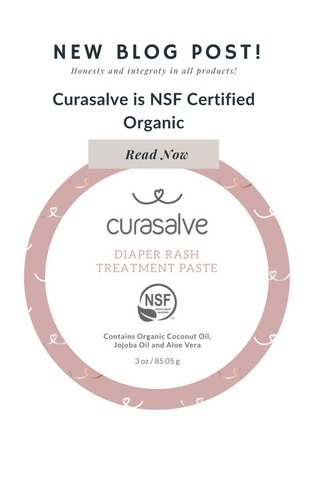 Curasalve is NSF Certified Organic.  Honesty and integrity in every Curasalve product.