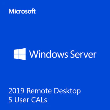 Microsoft Windows Server 2019 Remote Desktop 5 User CALs