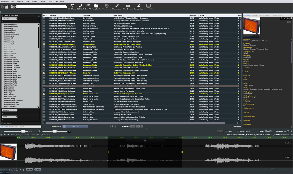 soundminer vs basehead vs audiofinder