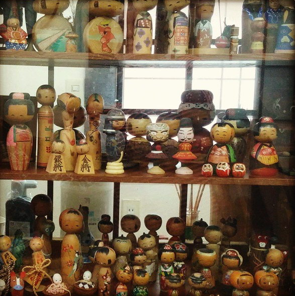 Japanese kokeshi dolls
