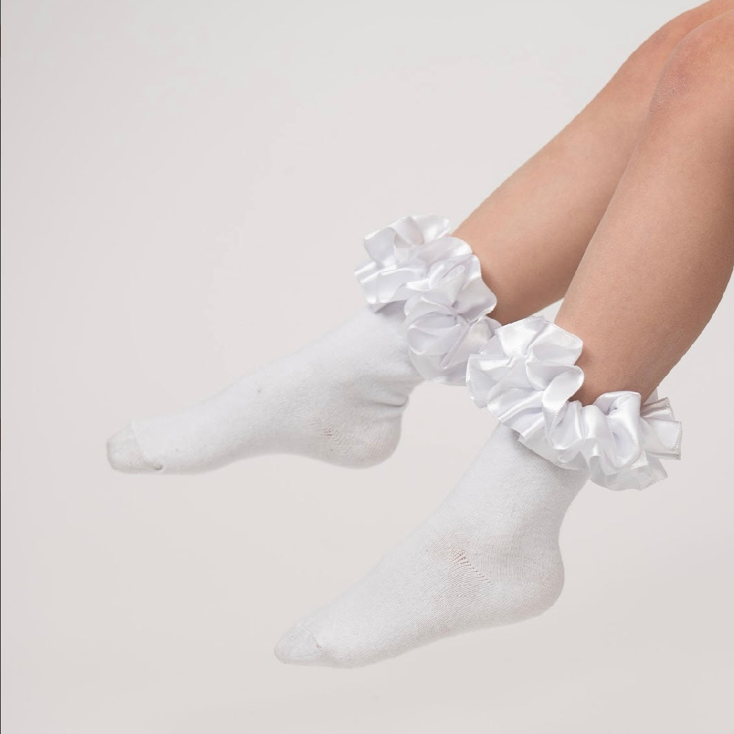 Caramelo Frilly Ankle Socks White – Liberty Rose Boutique