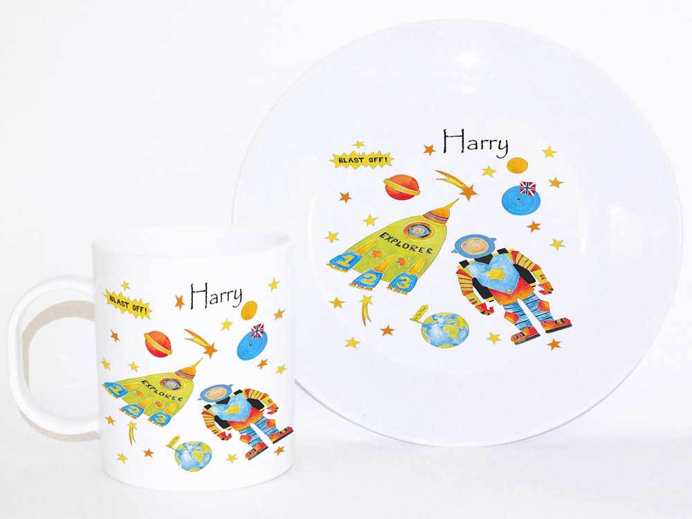 personalised baby dinner set