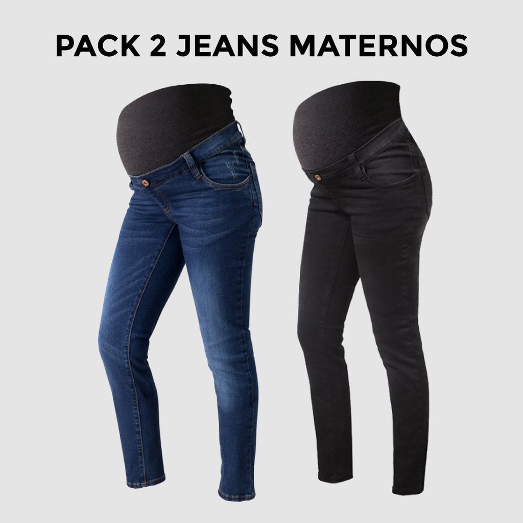 Pack 2 Jeans para Embarazadas OO Ohm – Ohmamá Ropa de Maternidad
