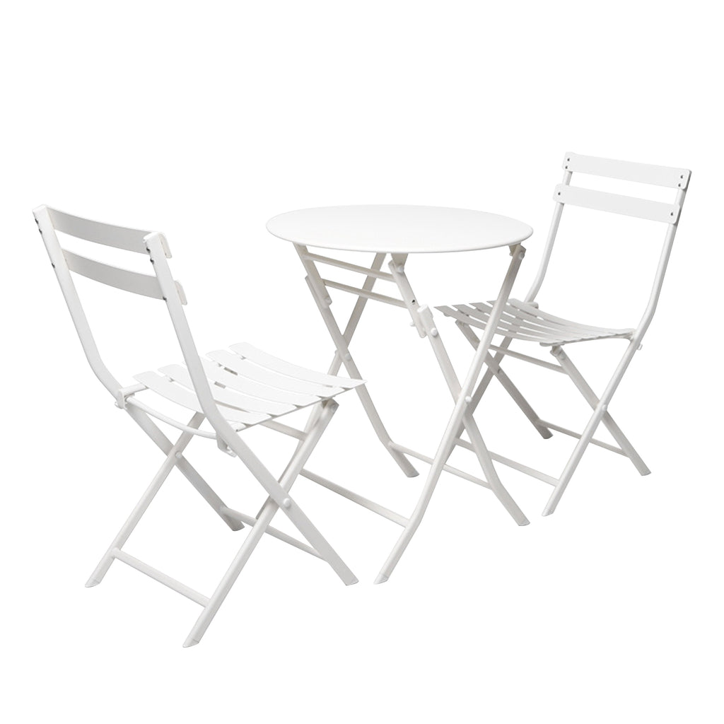 long folding table and chairs