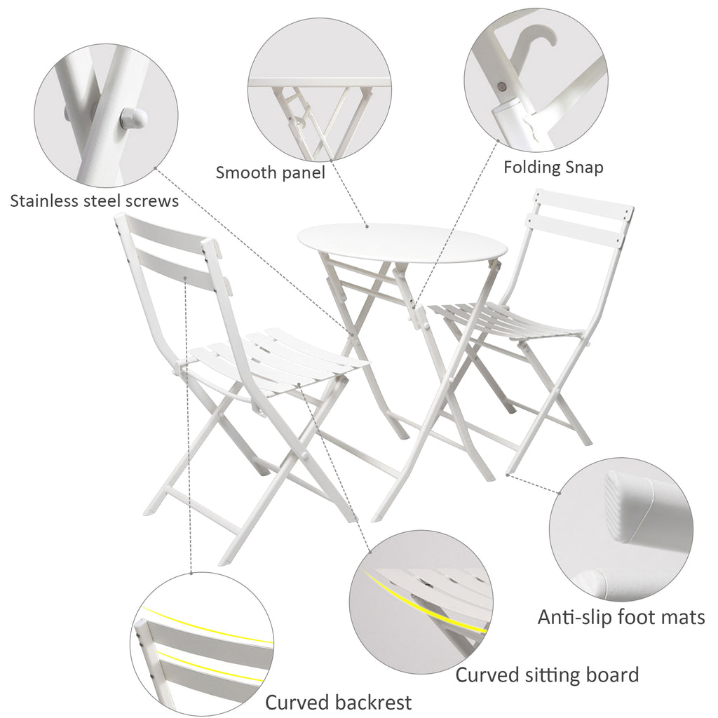 stainless steel chair set