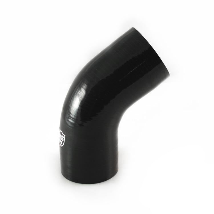 3”X 3” Silicone 90° Elbow Hose (Black 5 Ply)