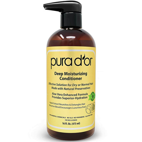 PURA D'OR Dor Advanced Therapy Shampoo & Conditioner Set and Coconut oil.  16OZ