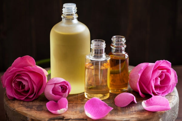 Rose oil and other essential oils