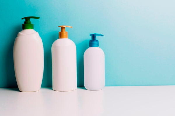 Shampoo in different containers