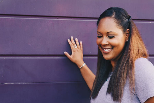 Long relaxed hair