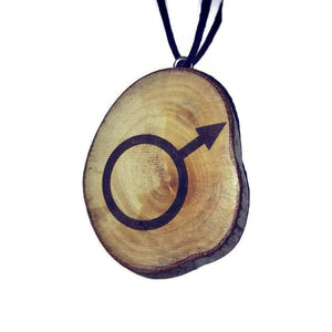 Mars Celestial Symbol Planet Necklace Pendant Wooden Charm Natural Necklace Earrings Keyring Charms #Celestial