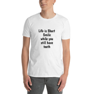 Funny Joke T Shirt Life is short Quote Short-Sleeve Unisex T-Shirt #Tshirt Short-Sleeve Unisex T-Shirt