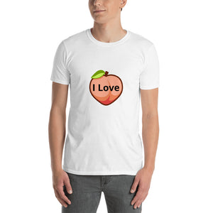 Funny T Shirt " I Love Peach " Joke Quote Short-Sleeve Unisex T-Shirt #Tshirt