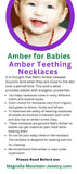 Amber for Babies - Teething Necklaces