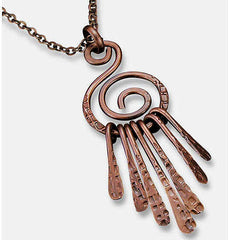 Copper Spiral Necklace