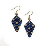 Cobalt Blue Patina Earrings