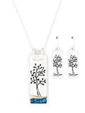 Tree of LIfe Necklace and Earring Set