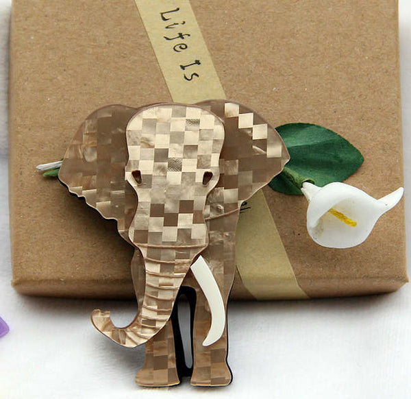 Elephant Brooch - Pin - Magnolia Mountain Jewelry