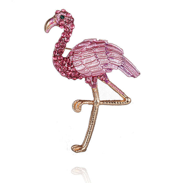 Flamingo Brooch Pin - Magnolia Mountain Jewelry
