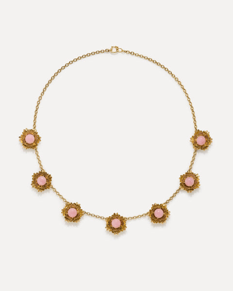 Diamond Pavé Golden Blossom Sunflower Necklace 18k Yellow Gold – Irene  Neuwirth