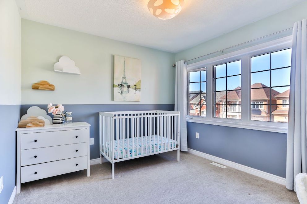 When designing a nursery for baby, keep it peaceful