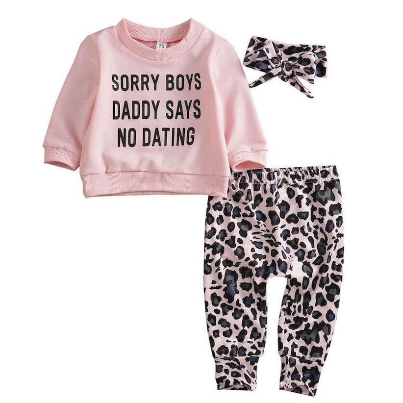 Sorry Boys Daddy Says No Dating | Baby Girl Set