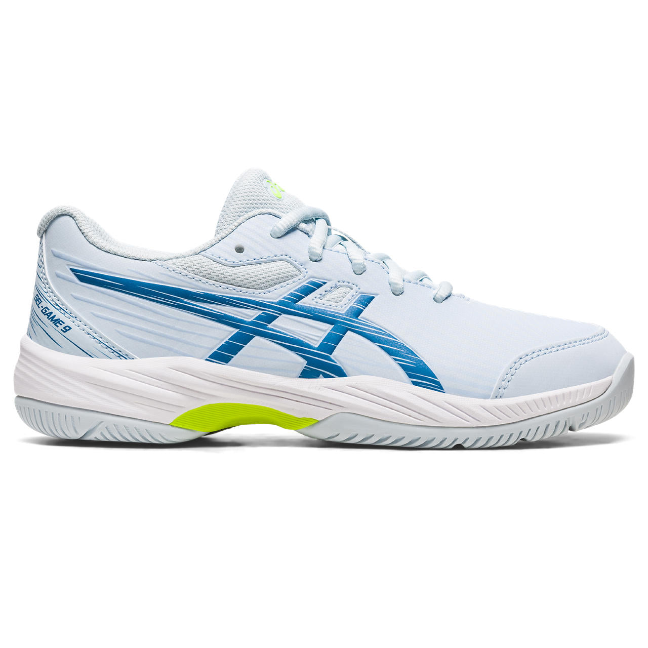 Asics Gel Game 9 GS Junior Tennis Shoe (Blue)