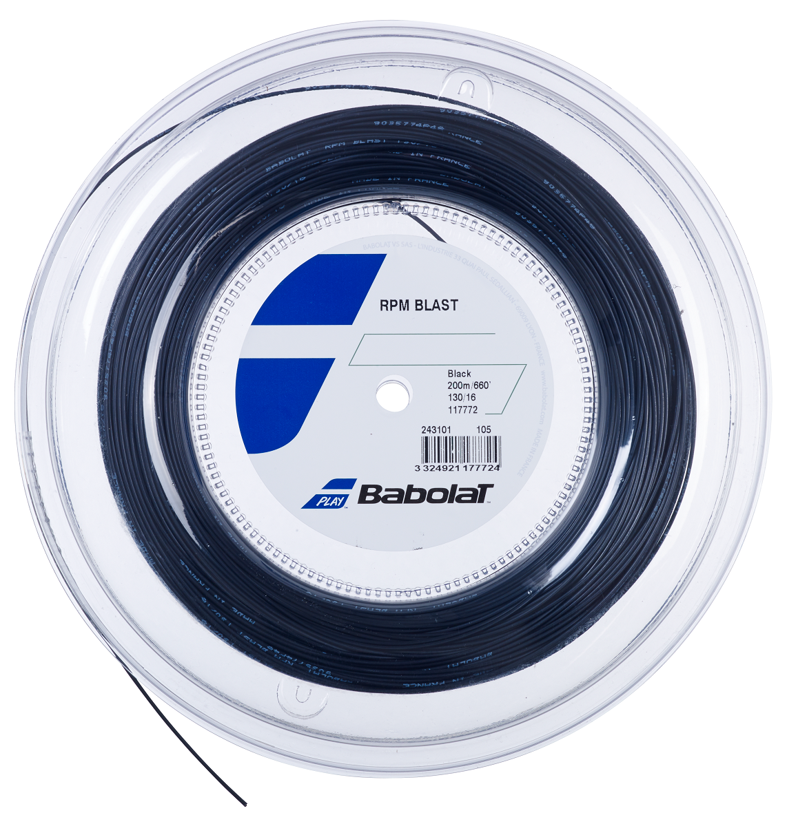 Babolat RPM Blast 16 1.30 Tennis String Reel Black RacquetGuys.ca