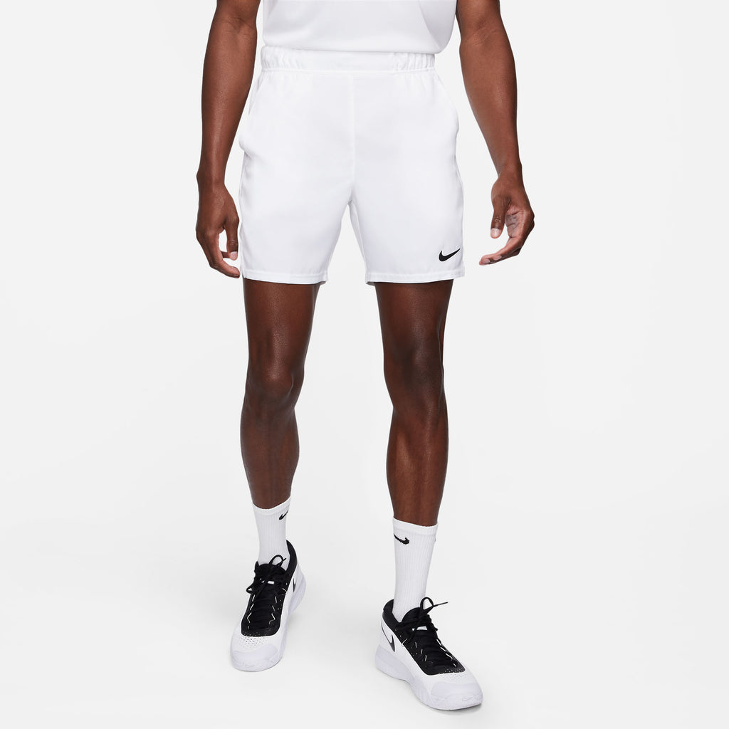 entonces político Como Nike Men's Dri-FIT Victory 7-Inch Shorts (White/Black) | RacquetGuys.ca