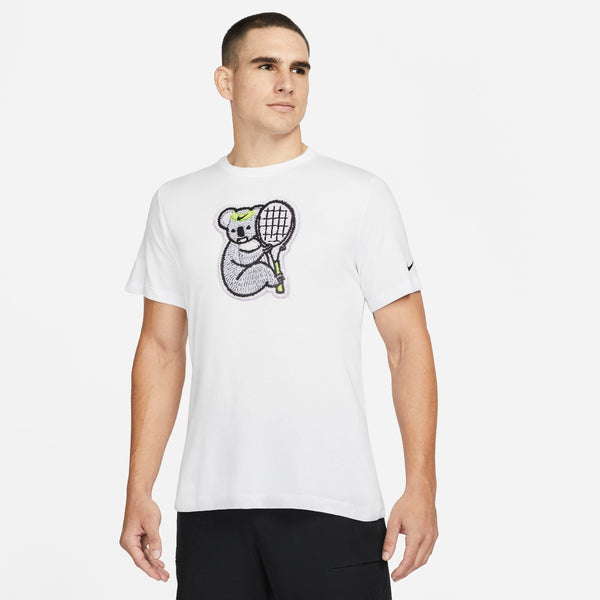 Nike Men's Dri-FIT Koala Tennis Top (White) | RacquetGuys.ca