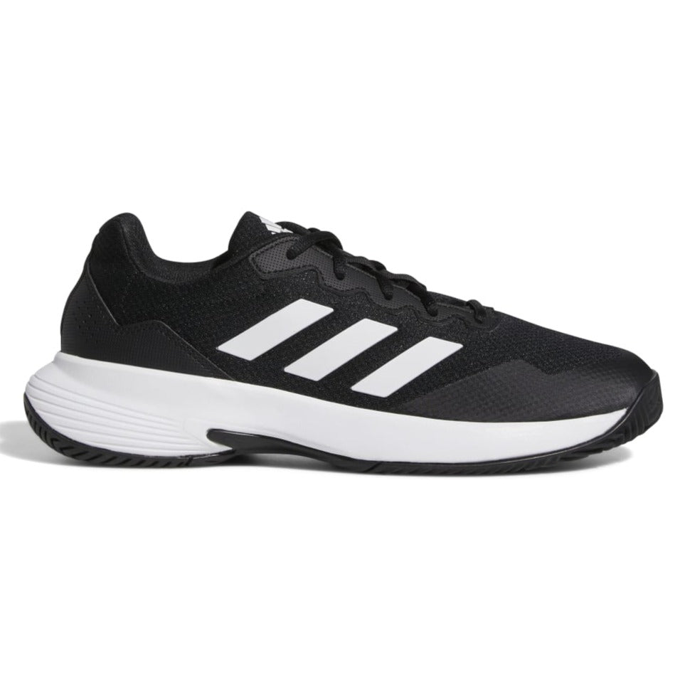 adidas GameCourt 2 Men's Tennis Shoe (Black/White) | RacquetGuys.ca
