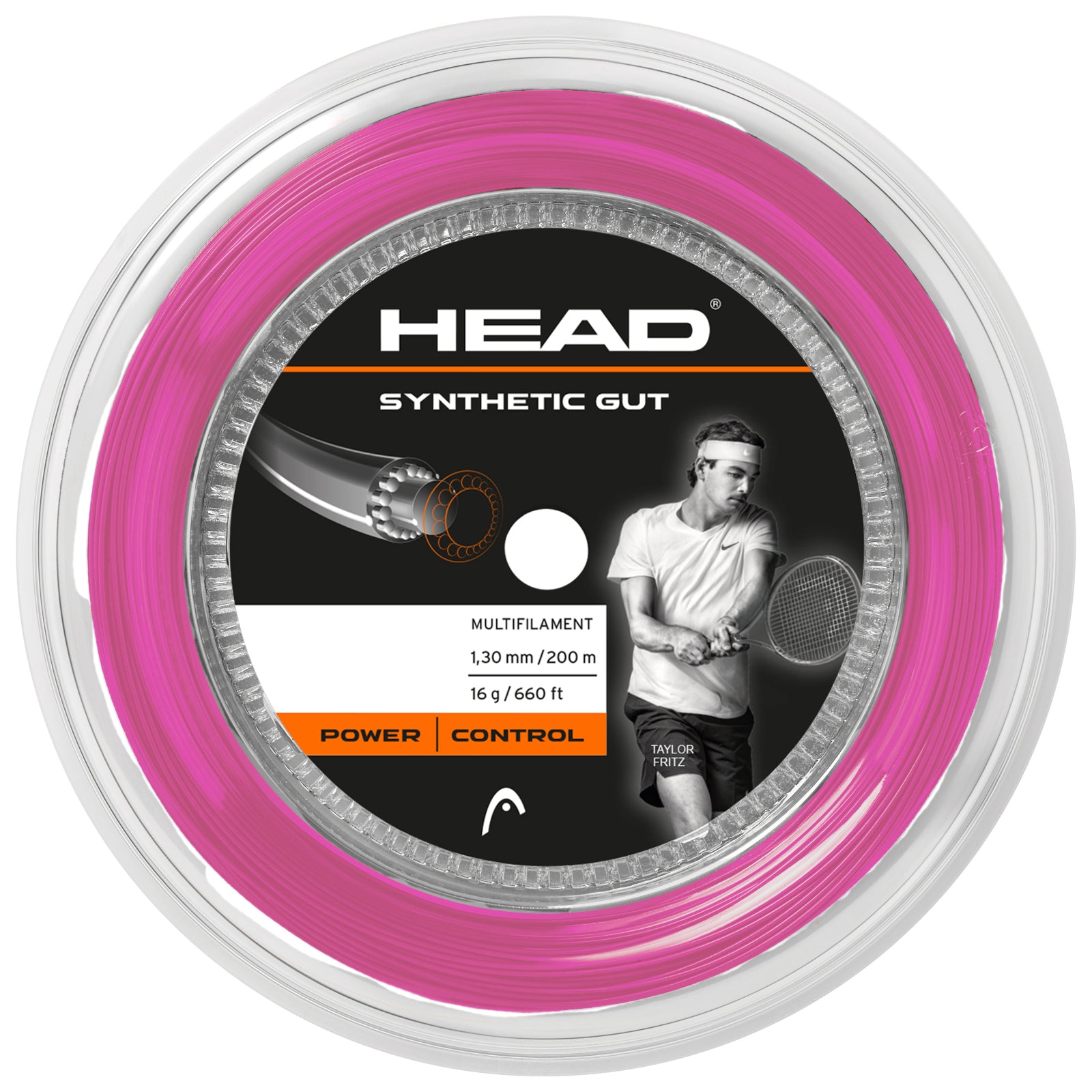 Head Synthetic Gut Tennis String Reel ( 16G Gold ) 