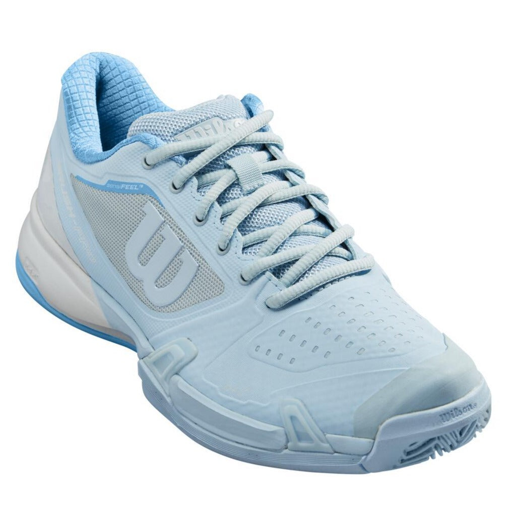 Wilson Rush Pro  Women's Tennis Shoe (White/Sky Blue) 