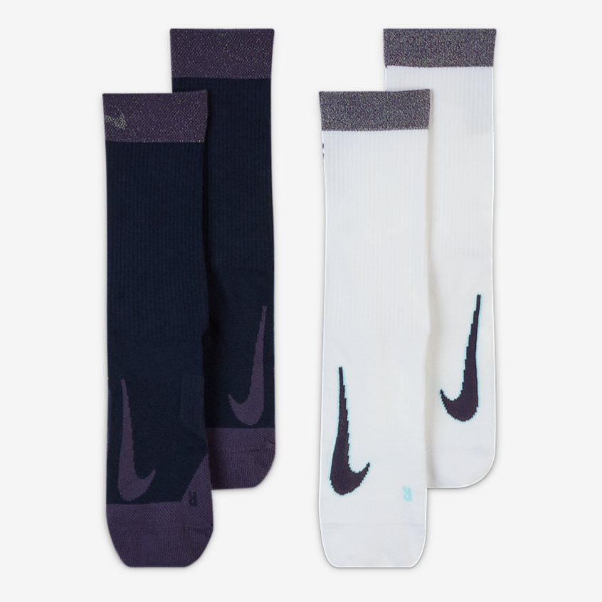 Nike Court Multiplier Max Crew Socks (Obsidian/White) | RacquetGuys.ca