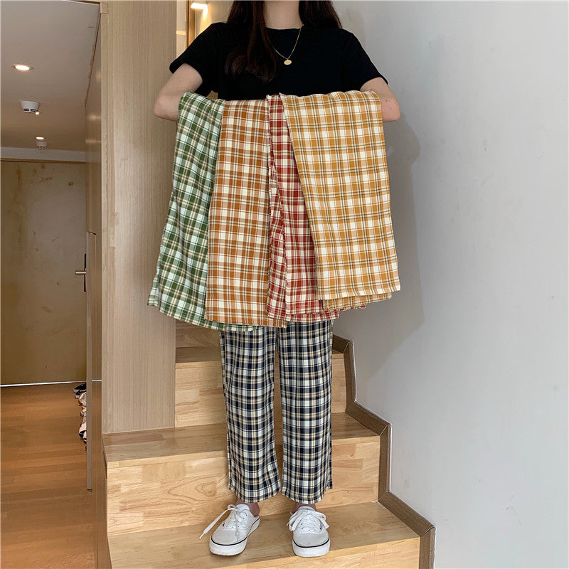 colorful plaid pants