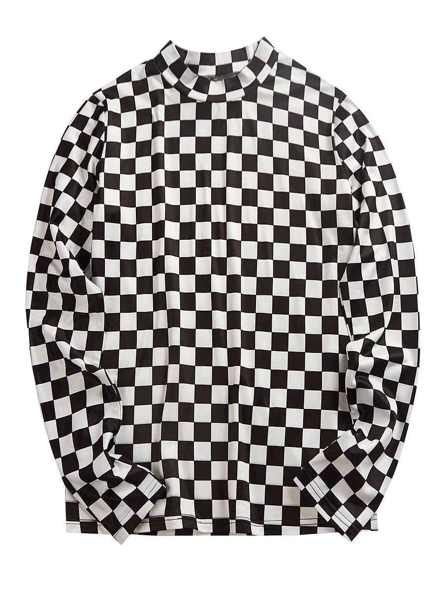 checkerboard shirt long sleeve