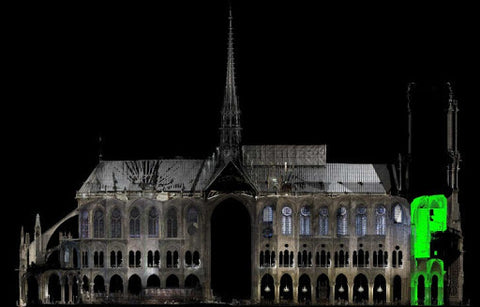 3D laser scan of Notre Dame