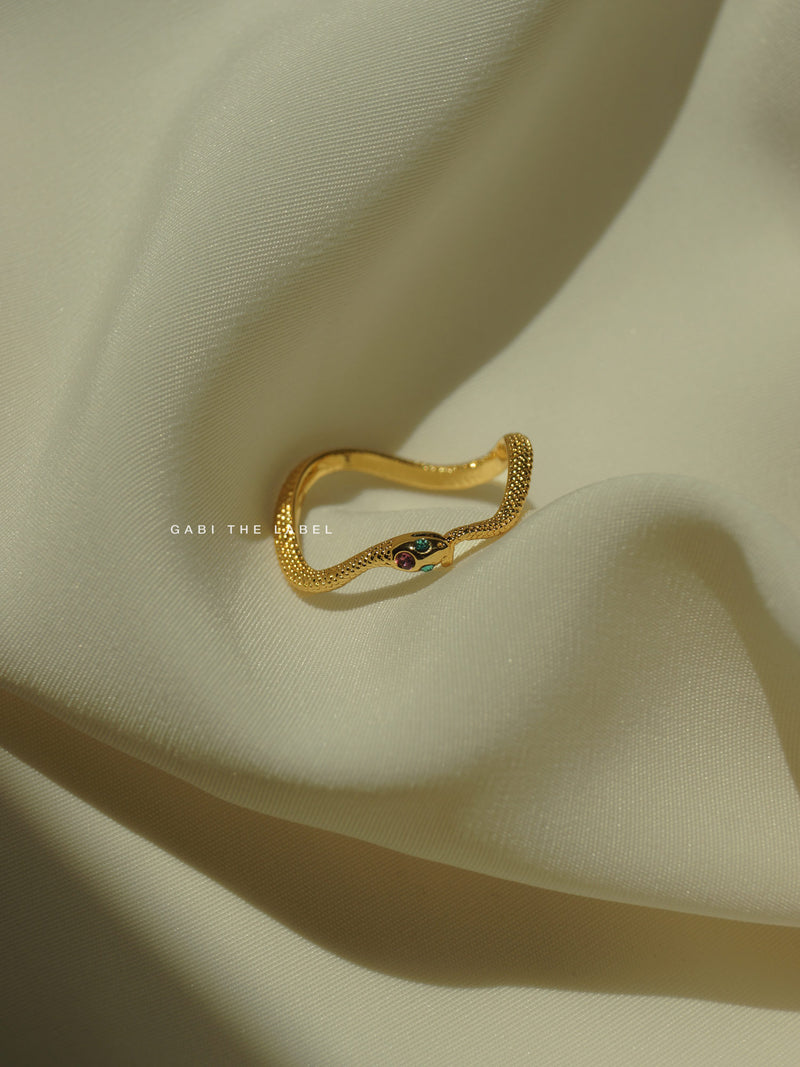 14k gold snake rings