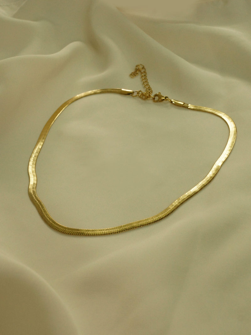 18k gold plated snake chain