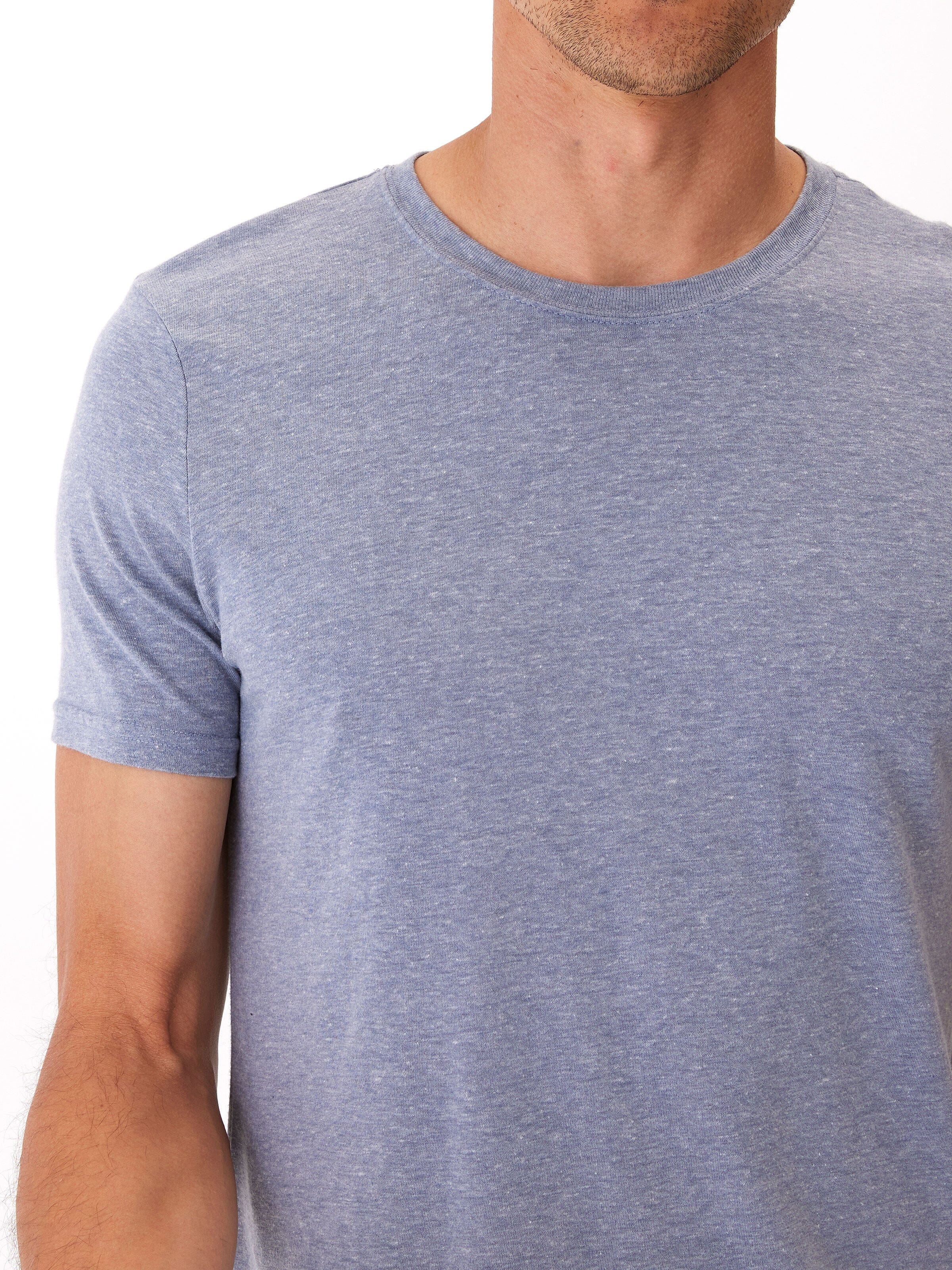 Triblend Crew Neck Tee in Heather Grey – Threads 4 Thought