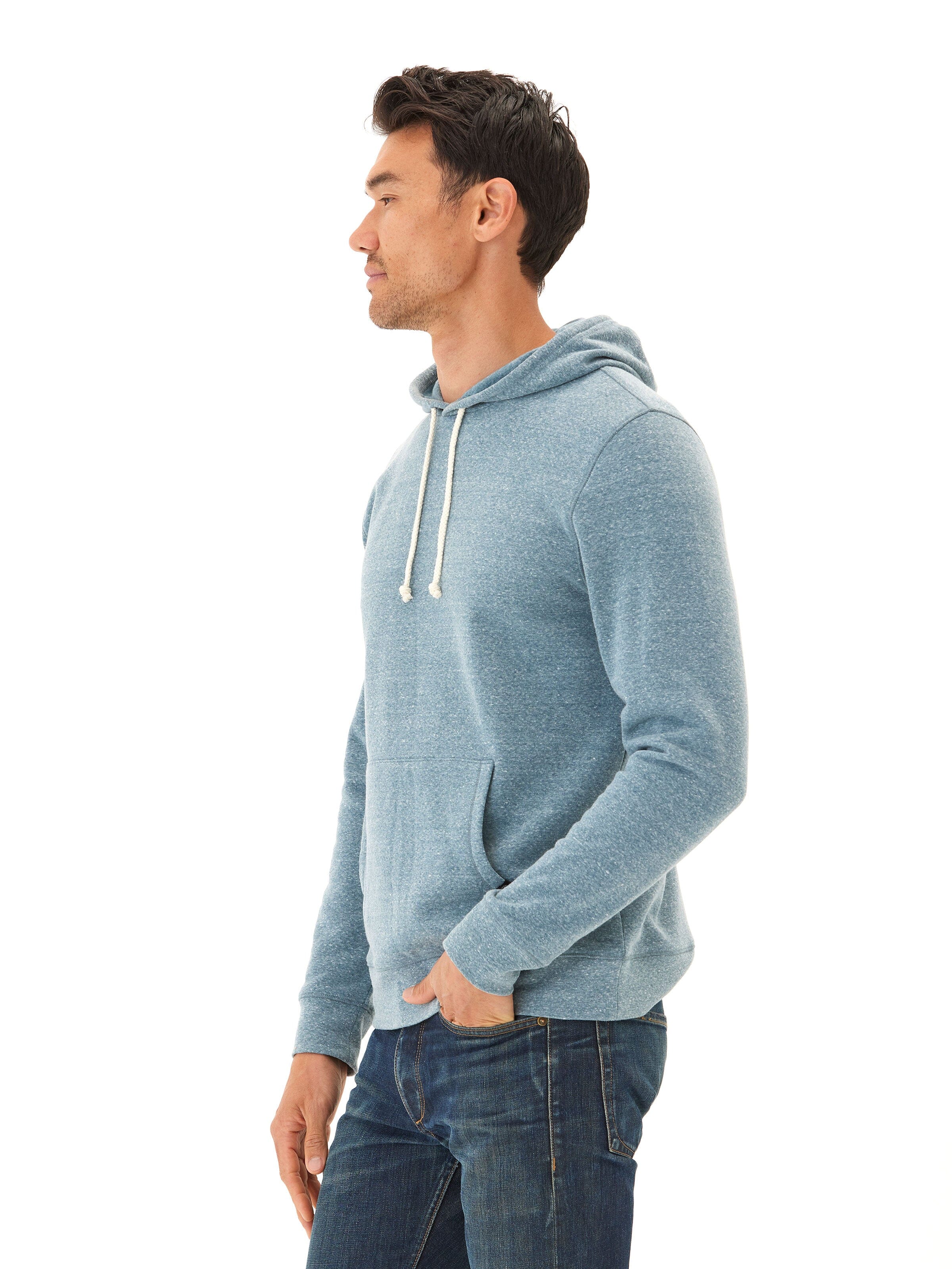 Triblend Pullover Hoodie Mens Outerwear Sweatshirt Threads 4 Thought 