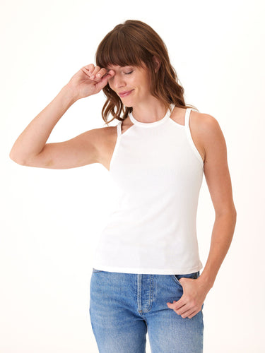 Zinnia Feather Rib Tank Womens Tops Tanks Threads 4 Thought 